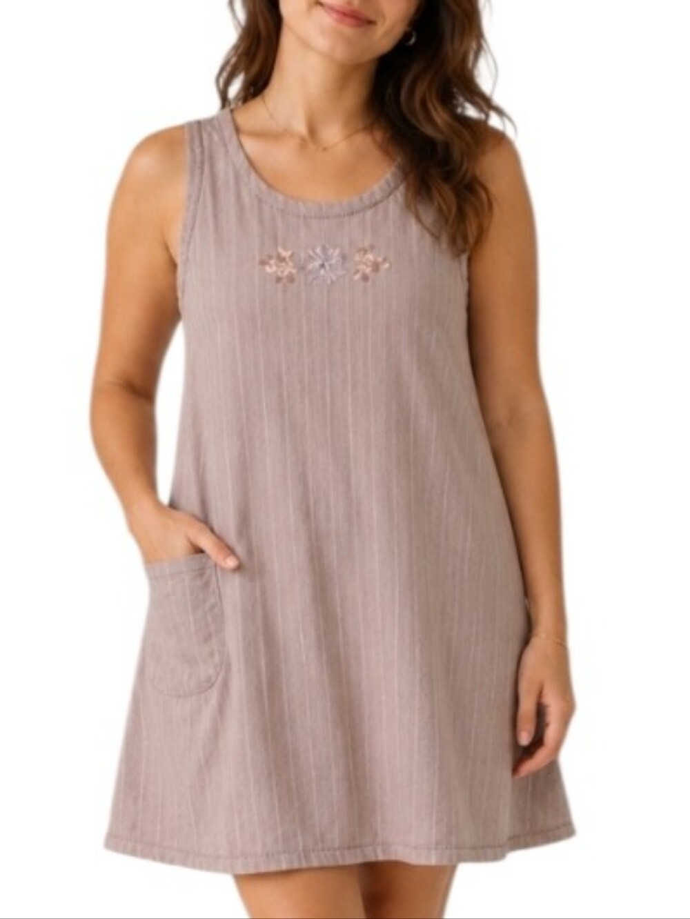 Gudrun  Sjoden Pinafore Lagenlook Short Dress - S.          U7
